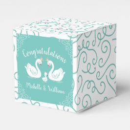 Caja Para Regalos Swan Baby Shower Vintage