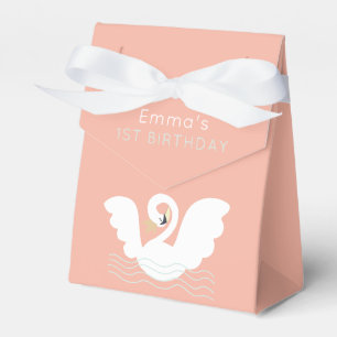 Caja Para Regalos Swan Princess Chica rosa moderno Cumpleaños