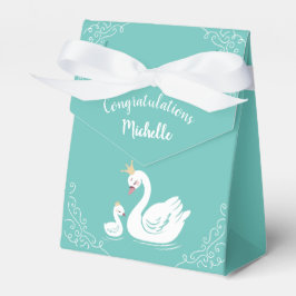 Caja Para Regalos Swans Baby Shower Vintage