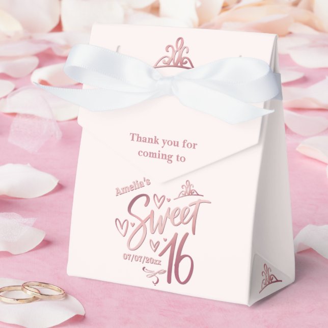 Caja Para Regalos Sweet 16 blush pink (Boda)