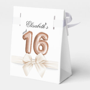 Caja Para Regalos Sweet 16 Rosa de lujo Globos de oro cumpleaños