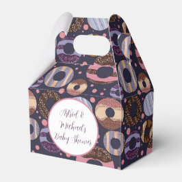 Caja Para Regalos Sweet Donuts Purple Chica Baby Shower