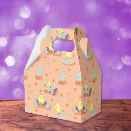 Caja Para Regalos Sweet Easter Chick Naranja Favor Box