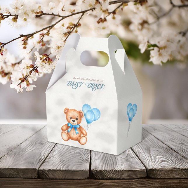 Caja Para Regalos Sweet Little Cub Teddy Bear Baby Shower (Subido por el creador)
