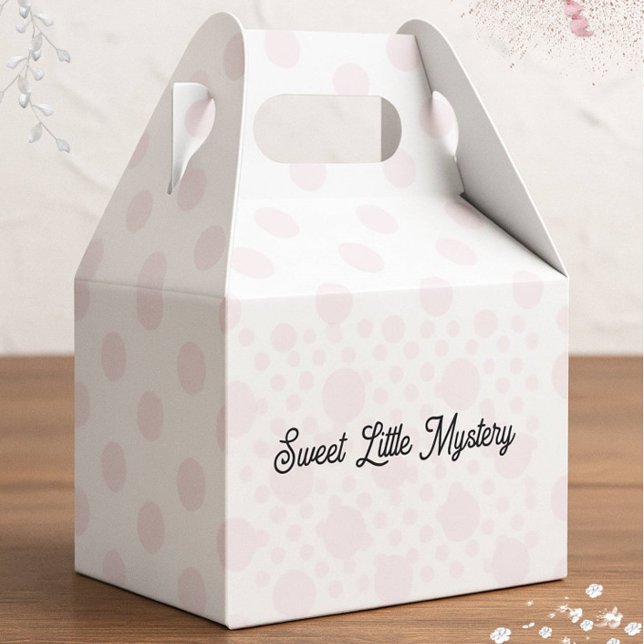 Caja Para Regalos Sweet Little Mystery Pink Polka Dot Favor Box (Subido por el creador)