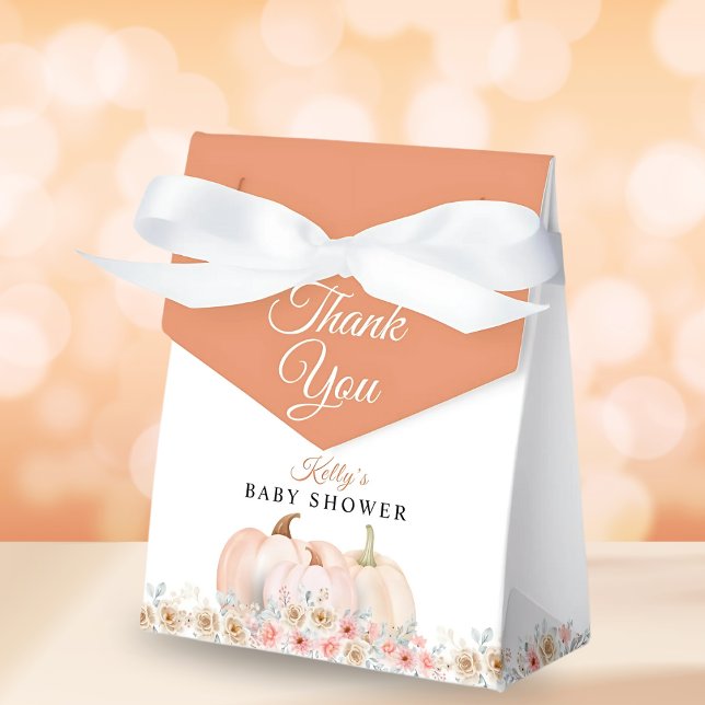 Caja Para Regalos Sweet Pumpkin Floral Baby Shower (Subido por el creador)
