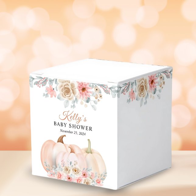Caja Para Regalos Sweet Pumpkin Floral Baby Shower (Subido por el creador)