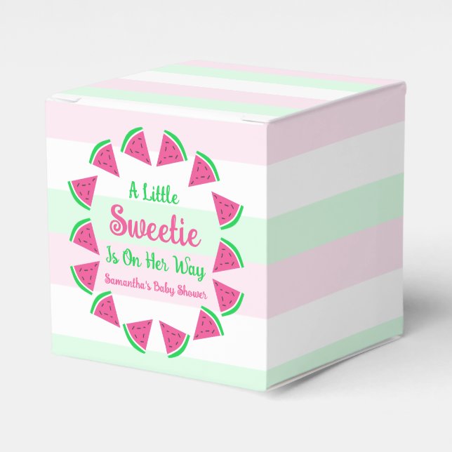 Caja Para Regalos Sweet Watermelon Baby Shower (Costado Anverso)