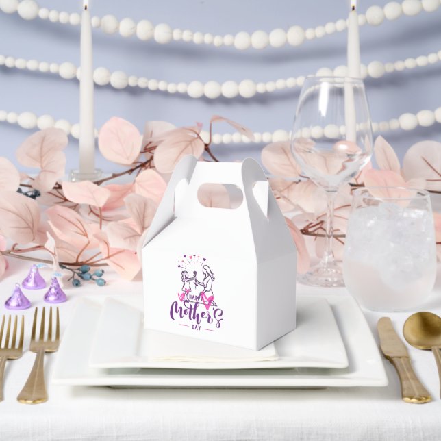 Caja Para Regalos T-shirt Happy Mother day Girf  (Boda)