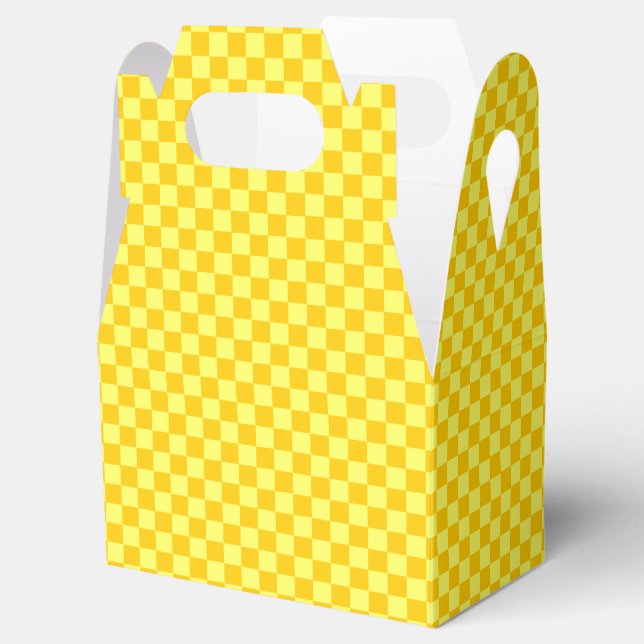 Caja Para Regalos Tablero amarillo combinado de ShirleyTaylor (Abierto)