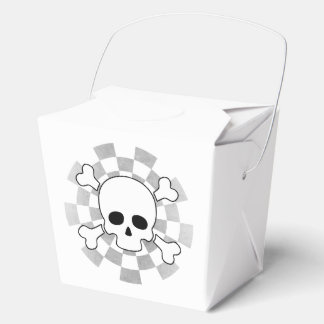 Caja Para Regalos Tablero de ajedrez con camiseta Skull & Crossbone