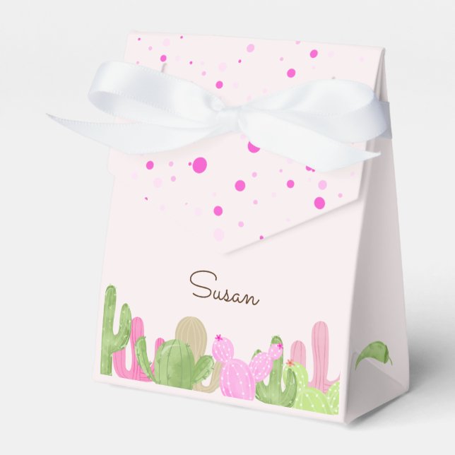 Caja Para Regalos Taco acerca de diversión fiesta de cumpleaños chic (Front Side)