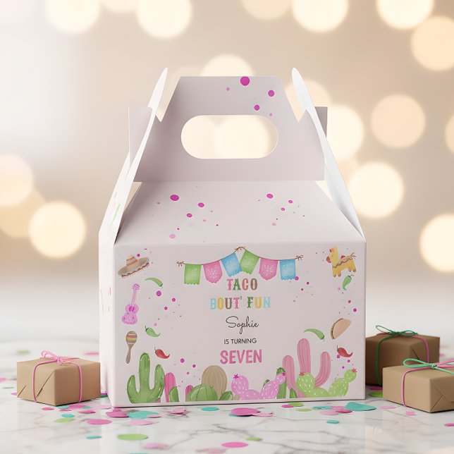 Caja Para Regalos Taco acerca de diversión fiesta de cumpleaños chic (Subido por el creador)