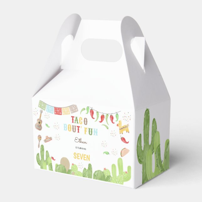 Caja Para Regalos Taco acerca de la fiesta de los niños mexicanos cu (Front Side)