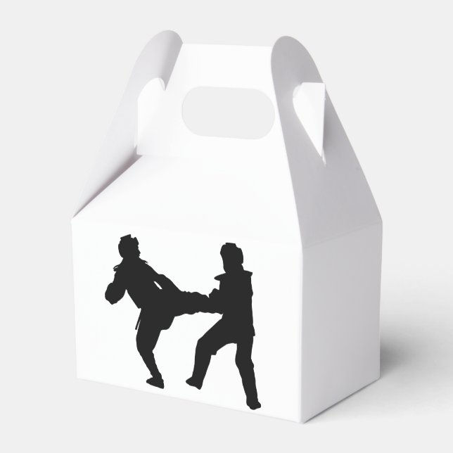 Caja Para Regalos Taekwondo Gable Favor Box (Front Side)