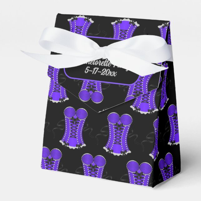 Caja Para Regalos Talla De Corset De Flirty Purple (Front Side)