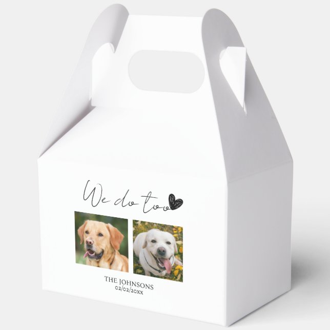 Caja Para Regalos También personalizamos bodas de mascotas (Anverso)