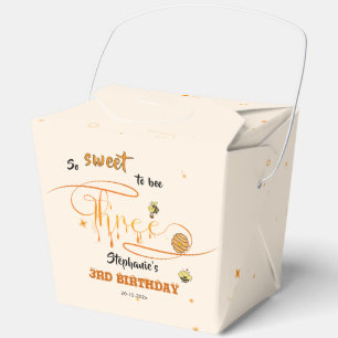 Caja Para Regalos Tan Dulce Ser Tres Cumpleaños Cute Honey Bee 3