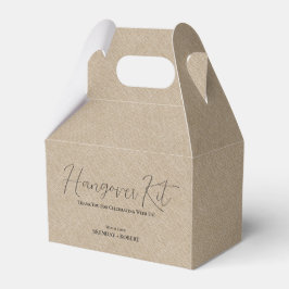 Caja Para Regalos Tan linea Simple Script Hangover Recovery Kit