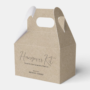 Caja Para Regalos Tan linea Simple Script Hangover Recovery Kit