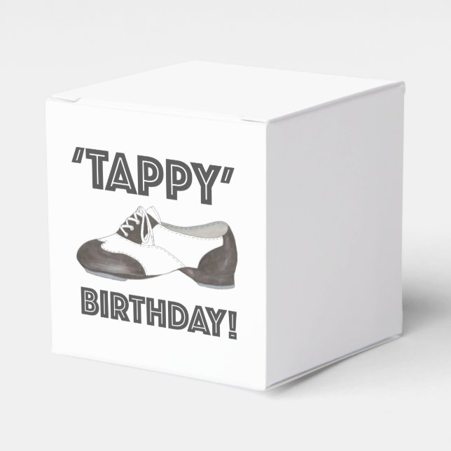 Caja Para Regalos Tappy Happy Birthday Dance Teacher Tap Shoe (Costado Anverso)