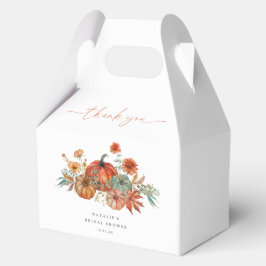 Caja Para Regalos Tardor Floral Shower Nupcial de Calabaza