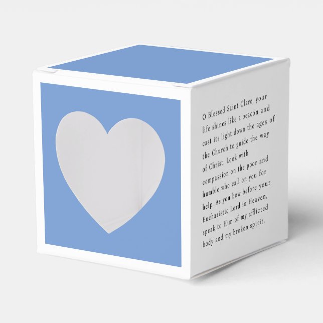 Caja Para Regalos Tarjeta Assisi de Saint Clare (Anverso)