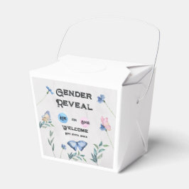 Caja Para Regalos Tarjeta de envoltura de mariposa floral acuática