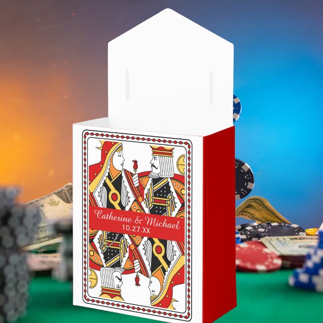 Caja Para Regalos Tarjeta de juego de Las Vegas King & Queen Boda (Subido por el creador)