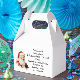 Caja Para Regalos Tarjeta de presentación tradicional de Santa Claus