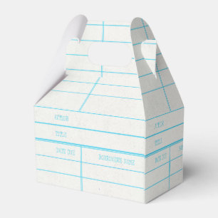 Caja Para Regalos Tarjeta debida retra de fecha del libro de la