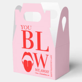 Caja Para Regalos Tarjeta Día de San Valentín roja traviesa