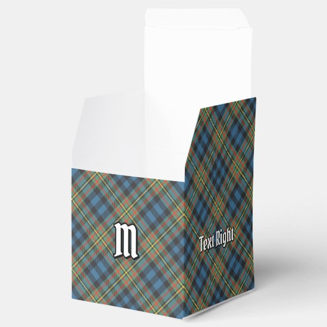 Caja Para Regalos Tartan Antiguo del Clan MacLellan (Abierto)