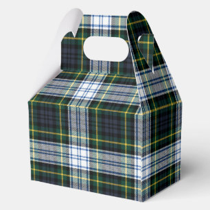Caja Para Regalos Tartan Cuadros Gordon Verde Check Fiesta