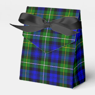 Caja Para Regalos Tartán de Campbell, crema azul