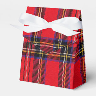 Caja Para Regalos Tartán de Stewart rojo