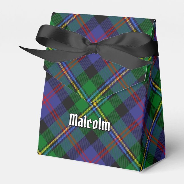Caja Para Regalos Tartan del Clan Malcolm (Front Side)