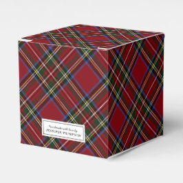 Caja Para Regalos Tartan Rojo Clásico de Fiesta