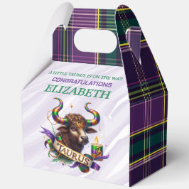 Caja Para Regalos Taurus Zodiac Baby Shower 5"w x 3"l x 6.5"h