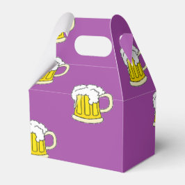 Caja Para Regalos Taza de cerveza espumosa en morado