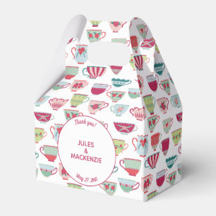 Caja Para Regalos Té Cups moderna de cosecha