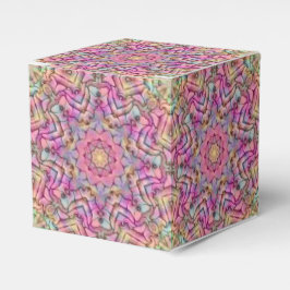 Caja Para Regalos Tecno color Vintage Fractal Kaleidoscope