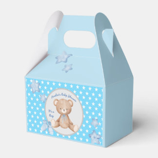 Caja Para Regalos Teddy azul pequeño bebé recién nacido