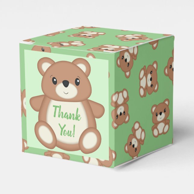 Caja Para Regalos Teddy Bear Baby Shower (Costado Anverso)