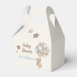 Caja Para Regalos Teddy Bear Baby Shower Boy