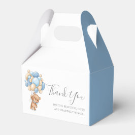 Caja Para Regalos Teddy Bear Balloon Blue Favbox