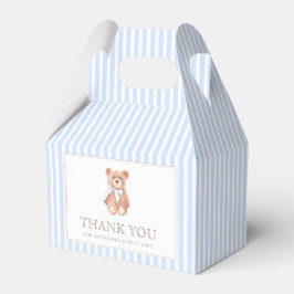 Caja Para Regalos Teddy Bear Boy Classic Baby Shower
