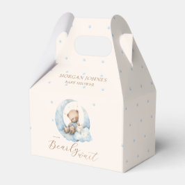 Caja Para Regalos Teddy Bear Moon Bearly Wait Baby Shower
