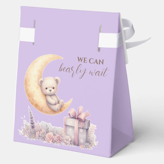 Caja Para Regalos Teddy Pink Bear We Can Bearly Wait (Reverso )
