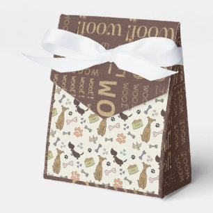 Caja Para Regalos ¡TEJIDO! Amante del perro - modelo de los perrito